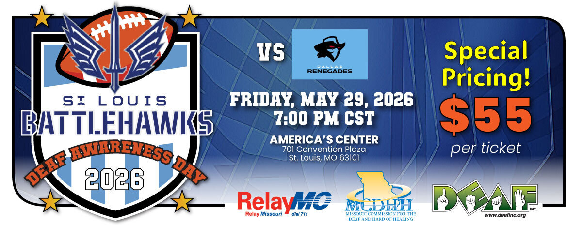 Deaf Awareness Day with St. Louis Battlehawks