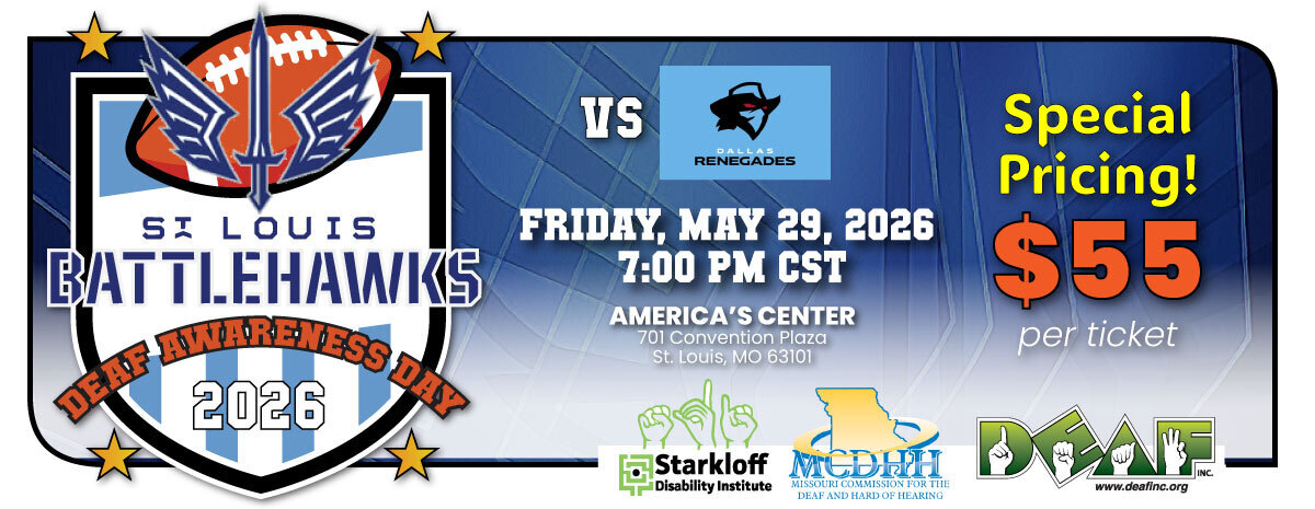 Deaf Awareness Day with St. Louis Battlehawks